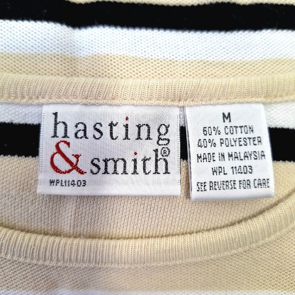 Hasting & Smith Striped Knit Sleeveless Tank Top Sz M - Picture 5 of 10